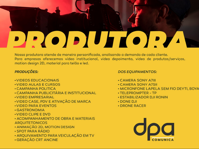 Produção audiovisual da DPA